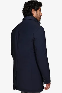 Cappotto tecnico trapuntato blu