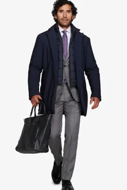 Cappotto tecnico trapuntato blu
