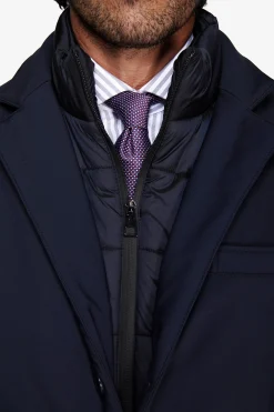 Cappotto tecnico trapuntato blu