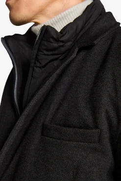 Cappotto trapuntato antracite