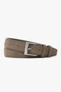 Cintura sportiva scamosciata taupe