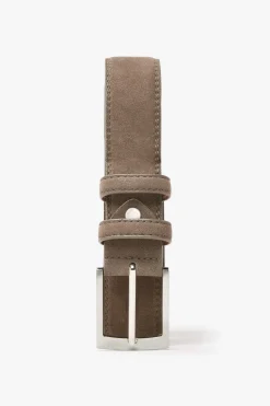 Cintura sportiva scamosciata taupe