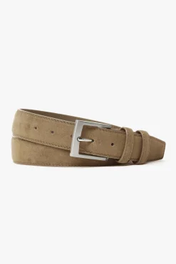 Cintura sportiva scamosciata beige