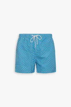 Costume da bagno fantasia geometrica celeste