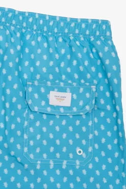 Costume da bagno stampa pinguini turchese
