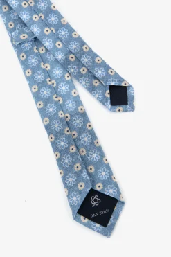 Cravatta a fiori azzurra Kids