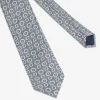 Cravatta bicolore grigio