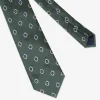 Cravatta herringbone disegno astratto verde