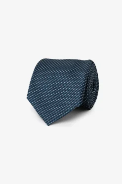 Cravatta jacquard disegno cashmere navy