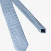 Cravatta jacquard micro fantasia celeste