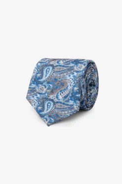 Cravatta macro fantasia cashmere avion