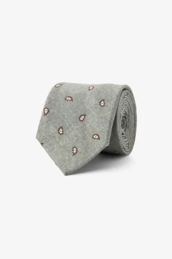 Cravatta micro cashmere verde