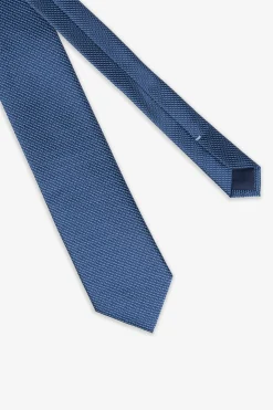Cravatta microfantasia azzurra