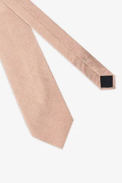 Cravatta micro spiga arancio