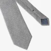 Cravatta pied de poule grigio