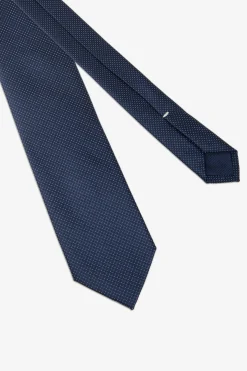 Cravatta punta spillo blu