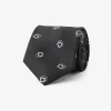 Cravatta rombi nera