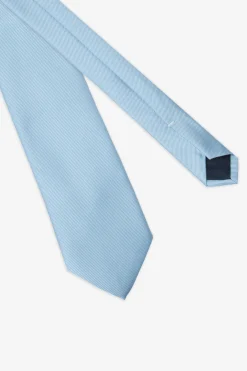 Cravatta twill celeste