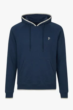 Felpa con cappuccio blu