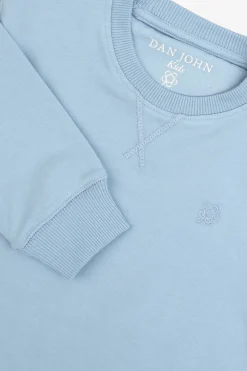 Felpa girocollo celeste Kids