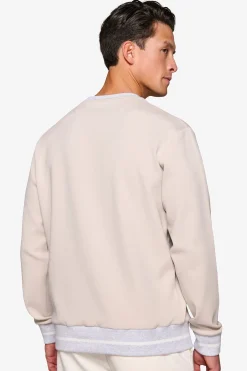 Felpa girocollo con logo DNJ mastice