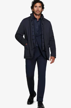 Field jacket tecnica blu