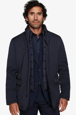 Field jacket tecnica blu