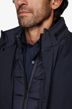 Field jacket tecnica blu