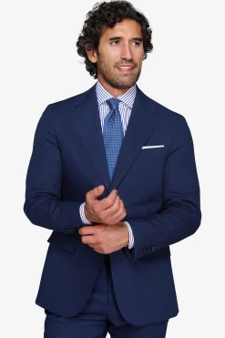 Giacca armaturata blu slim