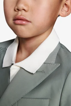 Giacca doppiopetto saia salvia Kids