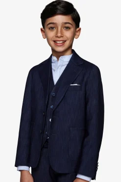 Giacca effetto denim blu scuro Kids