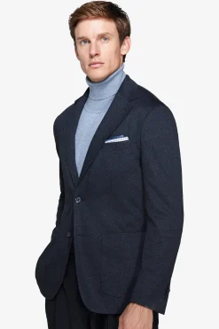 Giacca Herringbone blu