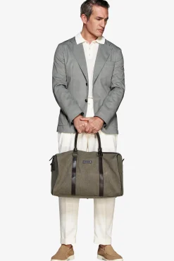 Giacca jersey Herringbone verde