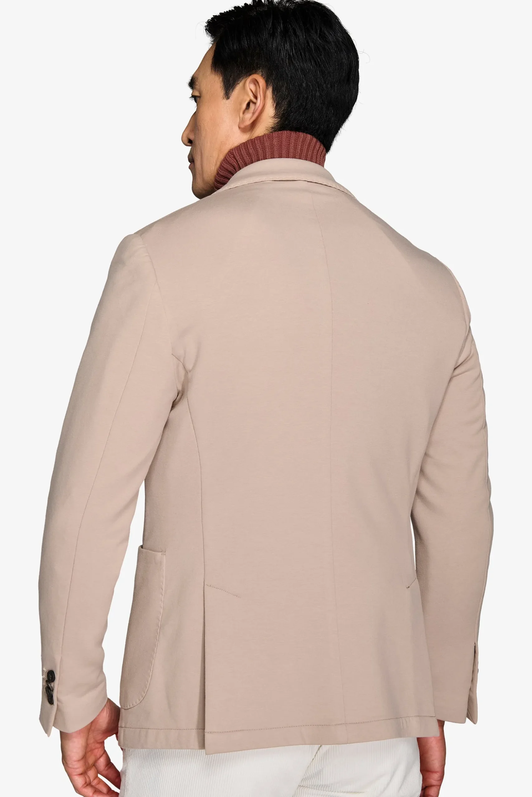 Giacca jersey stretch beige