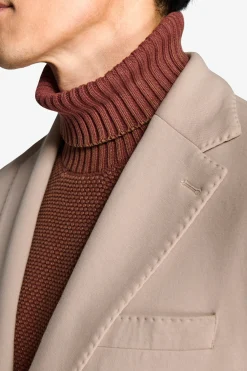 Giacca jersey stretch beige