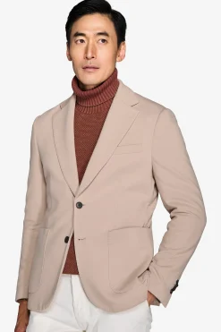 Giacca jersey stretch beige