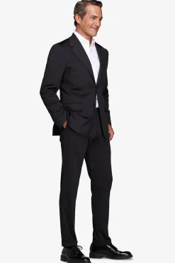 Giacca jersey tecnico nera slim