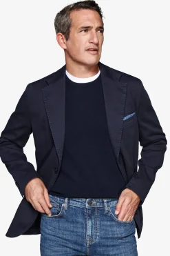 Giacca stretch armaturata blu