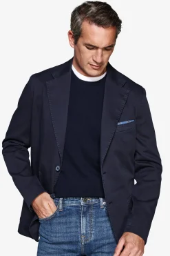 Giacca stretch armaturata blu