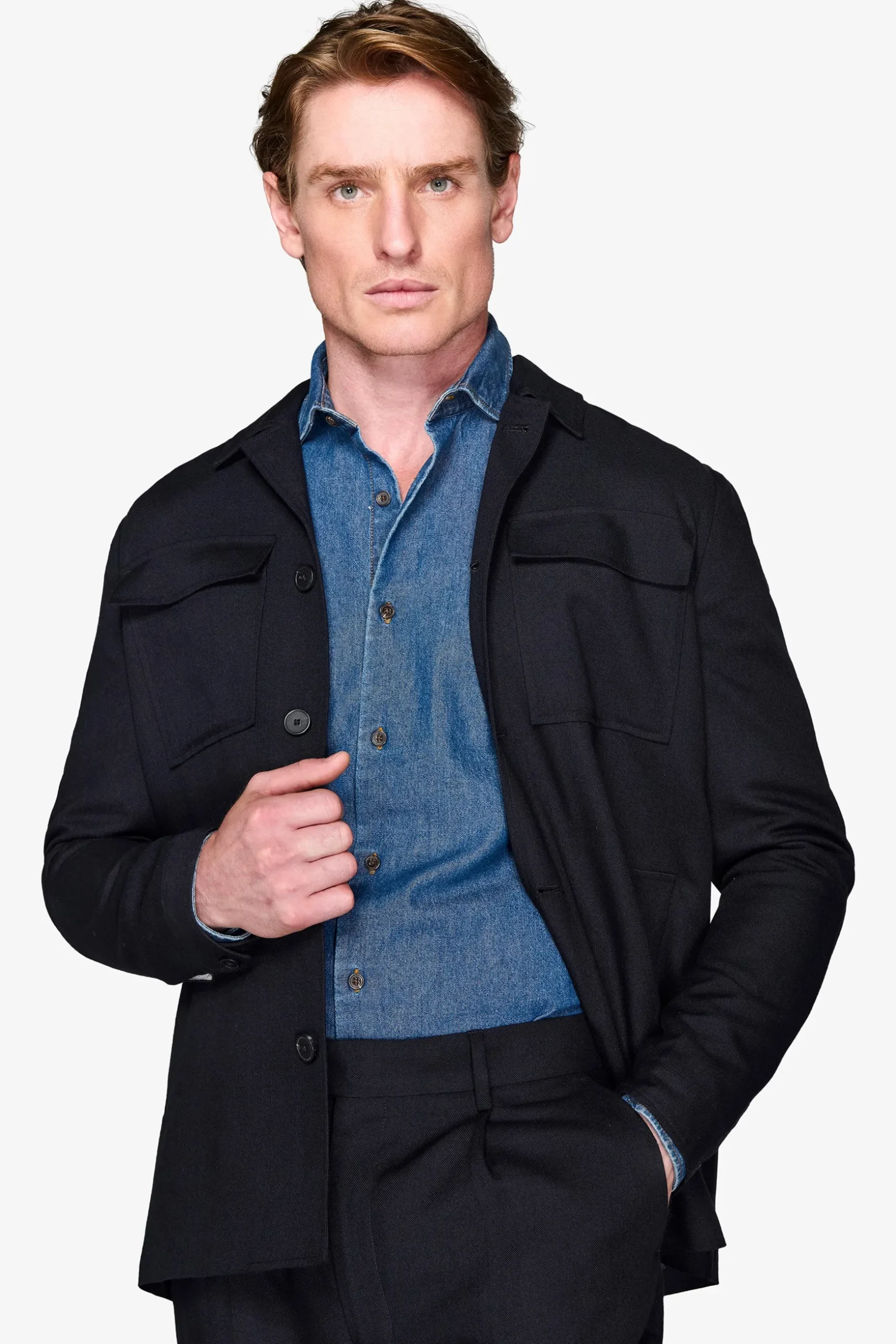 Giacca worker armaturata blu