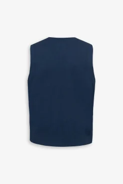 Gilet doppiopetto fantasia herringbone avion