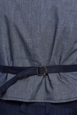 Gilet effetto denim blu scuro Kids