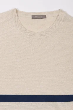 Maglia a righe piazzate ghiaccio