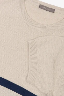 Maglia a righe piazzate ghiaccio