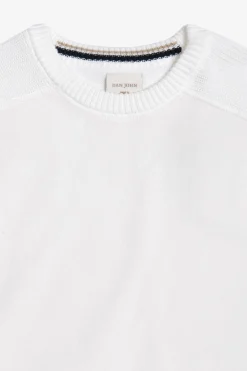 Maglia bimaterica DNJ panna