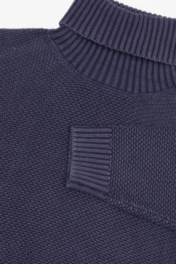 Maglia dolcevita armaturata viola
