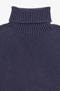 Maglia dolcevita armaturata viola