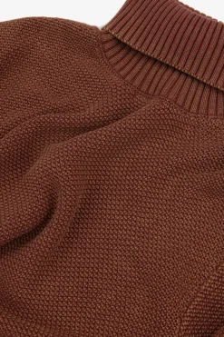 Maglia dolcevita armaturata coccio