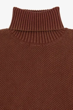 Maglia dolcevita armaturata coccio