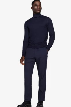 Maglia dolcevita basic blu